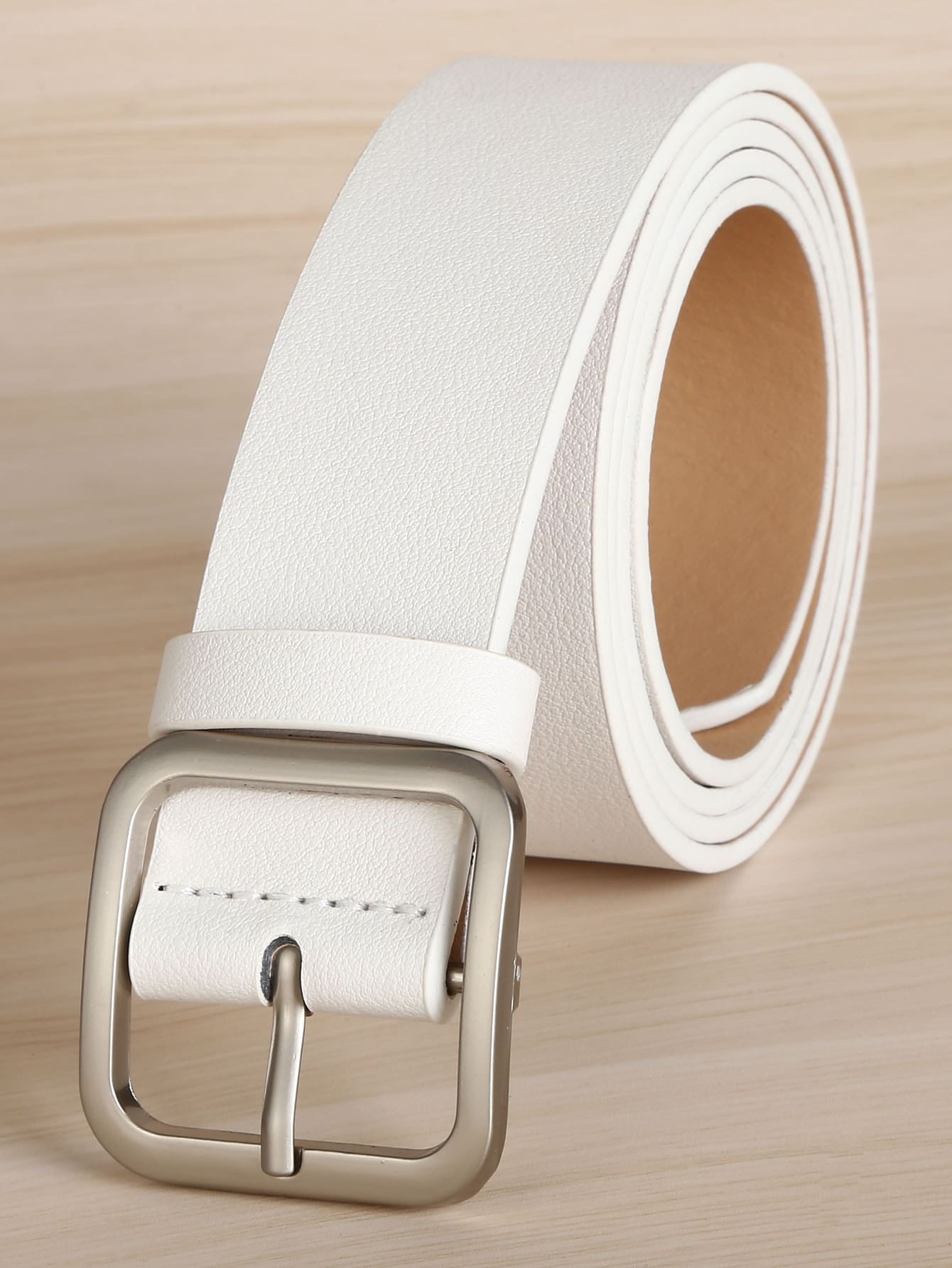Men Square Buckle Belt Casual
