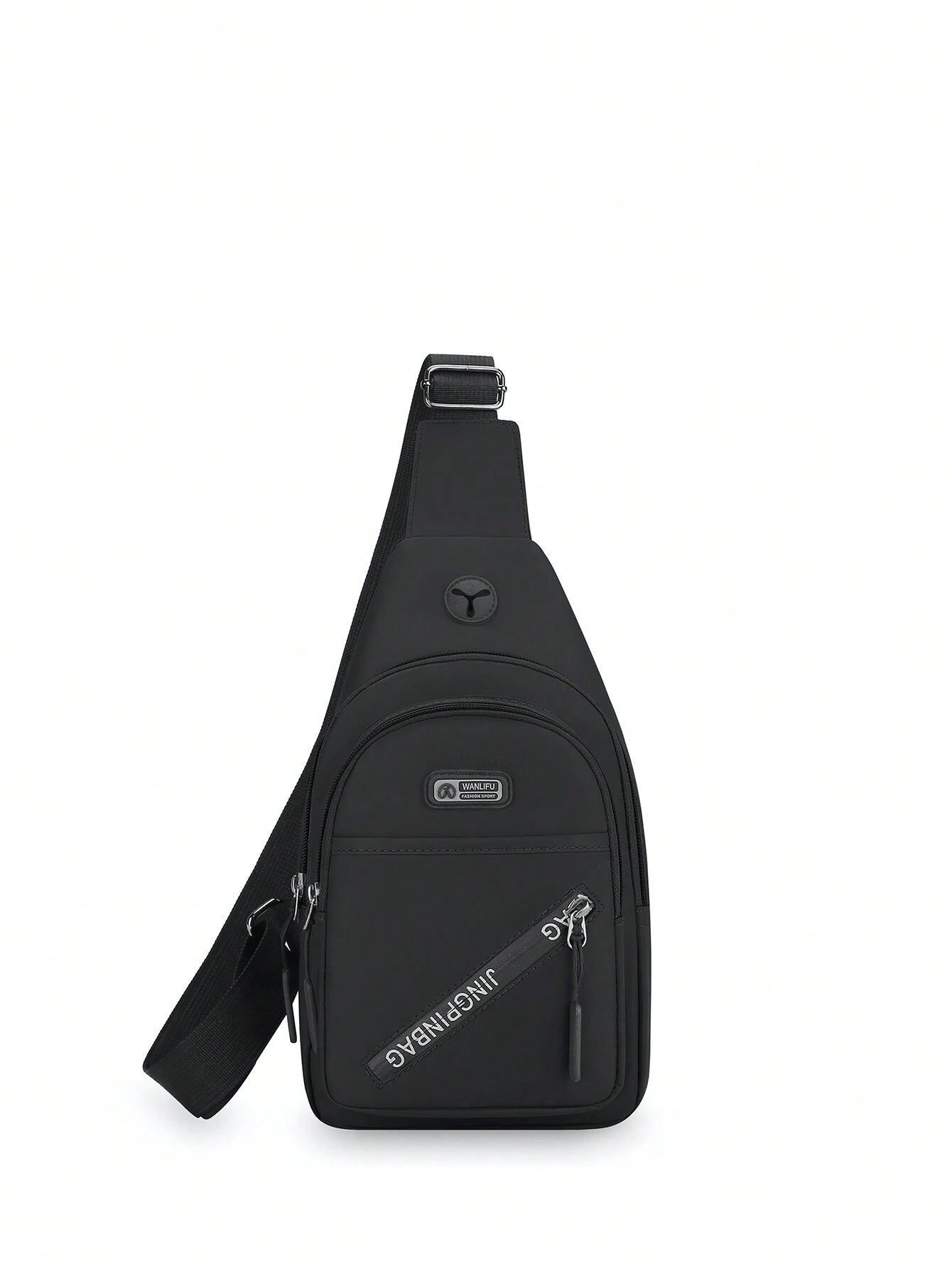 Men'S Casual Sports Crossbody Chest Bag with Double Zippers, Perfect for Daily Use, Shopping, Travel, Carry Cellphone, Keys, and Small Items Freshman for Books Multi-Functional Dorm University Christmas Gift Summer Bag Spring Break Vacation Bag Pack Waist Bag School Supplies Purse Side Bags Belts New Life Items for Students Purse Essentials Graduation Small Bag for Men Body Bag for Men