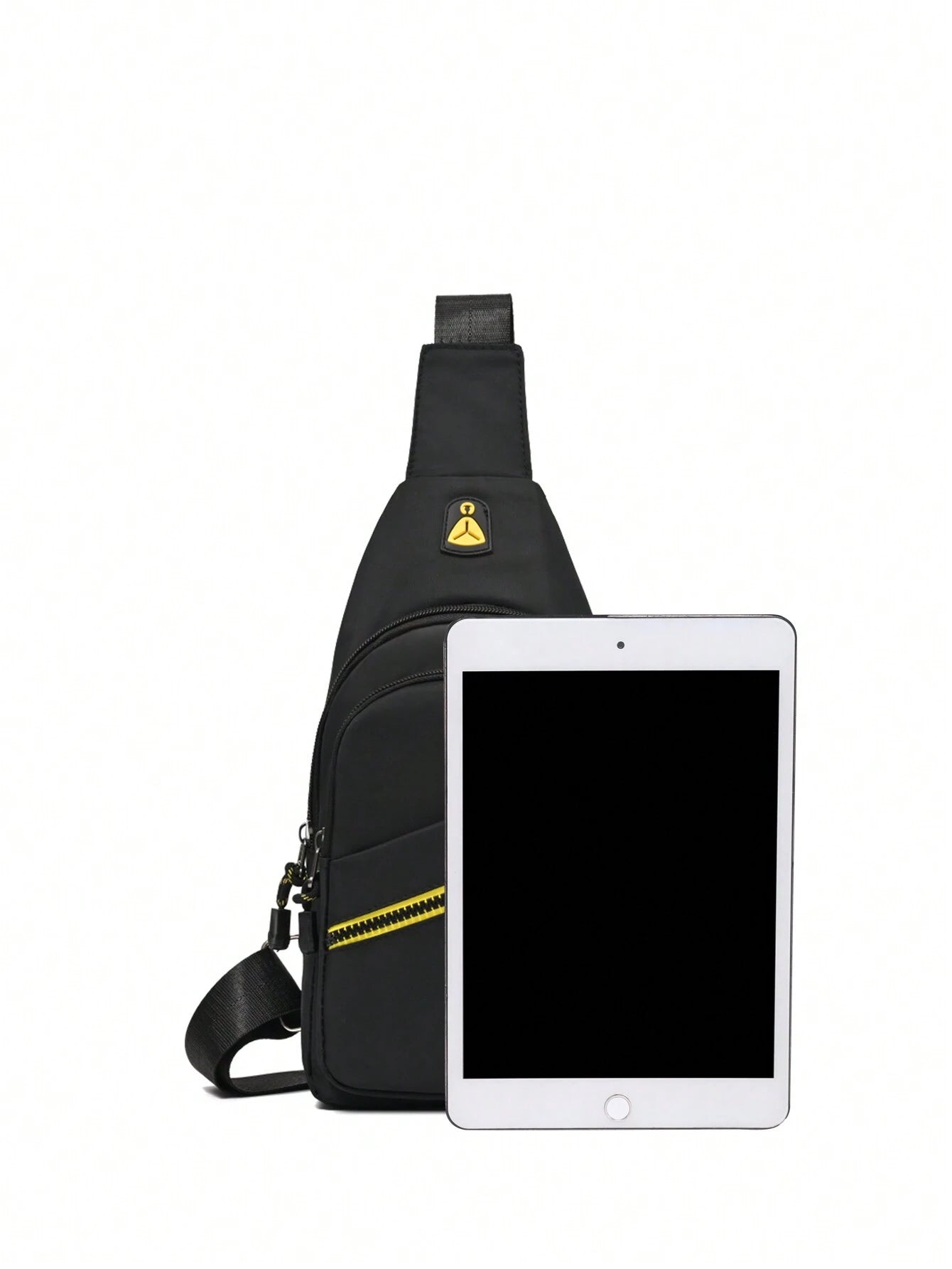 Men'S Casual Sports Crossbody Chest Bag with Double Zippers, Perfect for Daily Use, Shopping, Travel, Carry Cellphone, Keys, and Small Items Freshman for Books Multi-Functional Dorm University Christmas Gift Summer Bag Spring Break Vacation Bag Pack Waist Bag School Supplies Purse Side Bags Belts New Life Items for Students Purse Essentials Graduation Small Bag for Men Body Bag for Men
