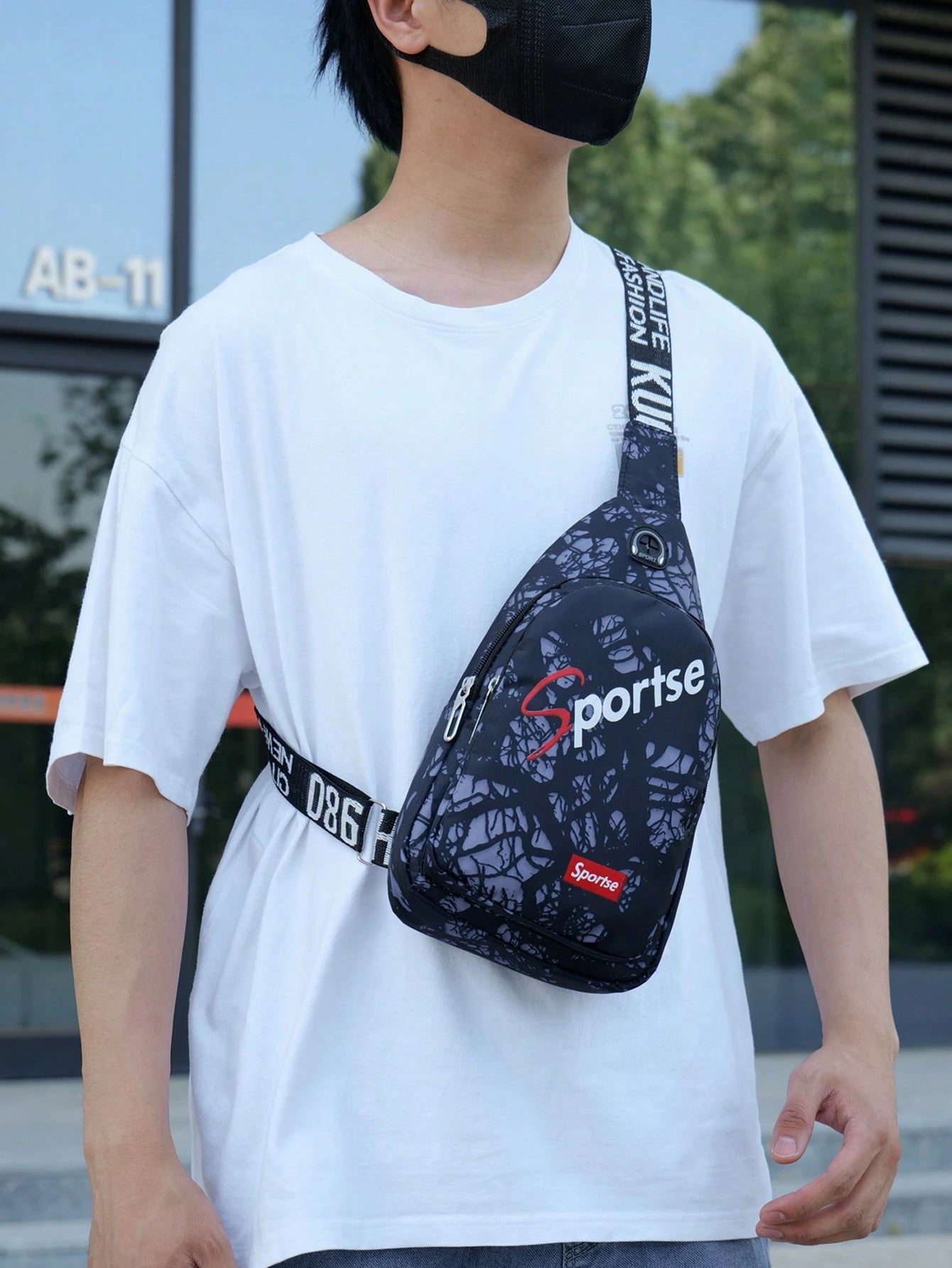 Men'S Casual Sports Crossbody Chest Bag with Double Zippers, Perfect for Daily Use, Shopping, Travel, Carry Cellphone, Keys, and Small Items Freshman for Books Multi-Functional Dorm University Christmas Gift Summer Bag Spring Break Vacation Bag Pack Waist Bag School Supplies Purse Side Bags Belts New Life Items for Students Purse Essentials Graduation Small Bag for Men Body Bag for Men