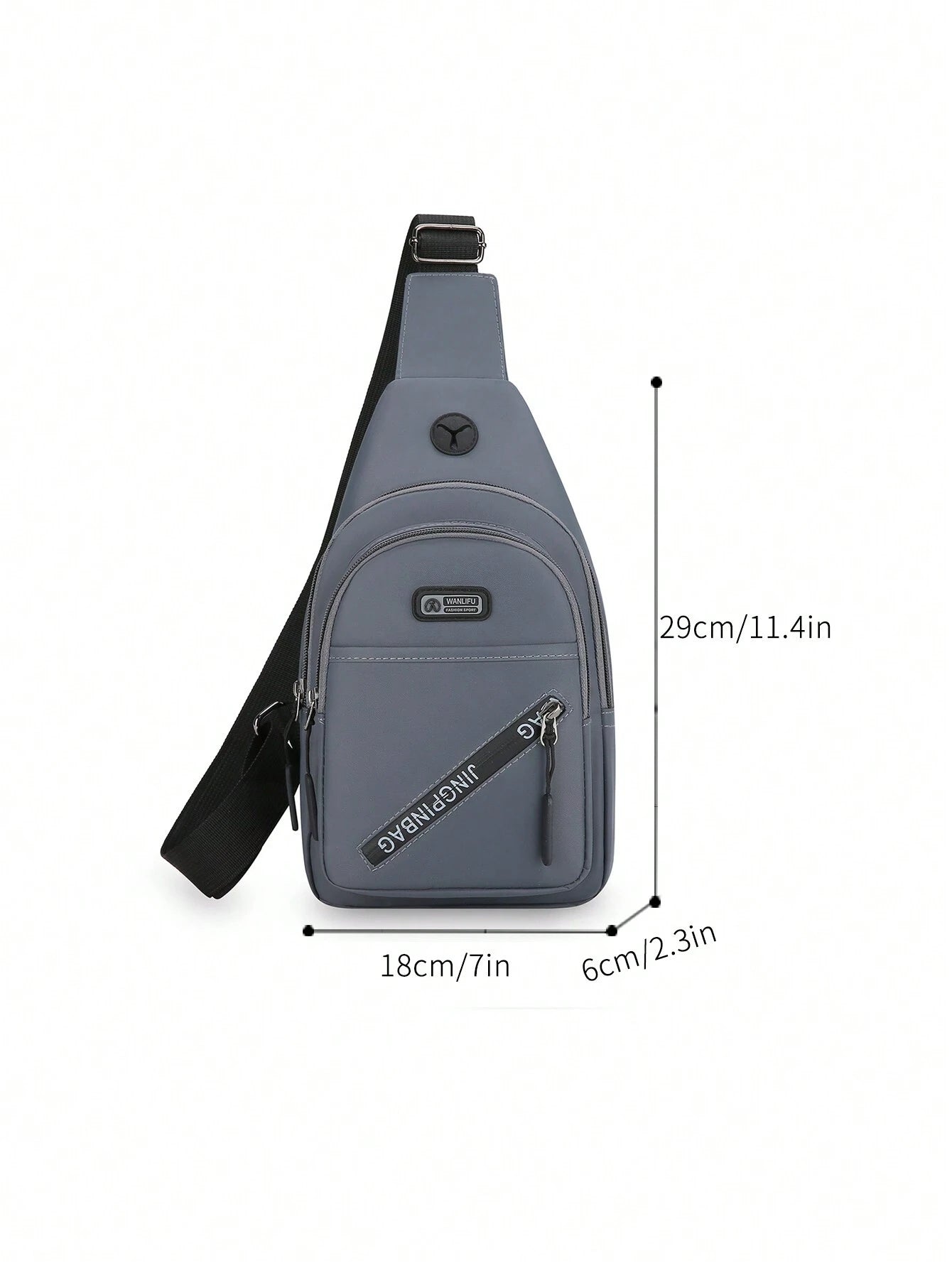 Men'S Casual Sports Crossbody Chest Bag with Double Zippers, Perfect for Daily Use, Shopping, Travel, Carry Cellphone, Keys, and Small Items Freshman for Books Multi-Functional Dorm University Christmas Gift Summer Bag Spring Break Vacation Bag Pack Waist Bag School Supplies Purse Side Bags Belts New Life Items for Students Purse Essentials Graduation Small Bag for Men Body Bag for Men