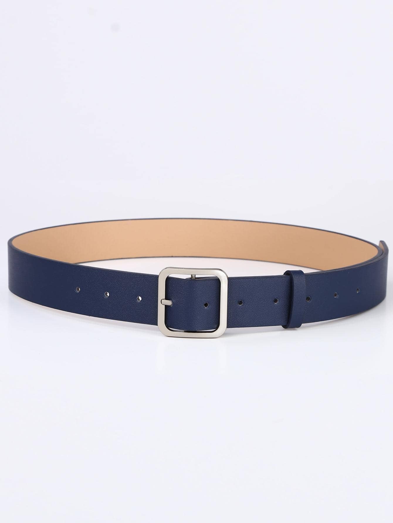Men Square Buckle Belt Casual