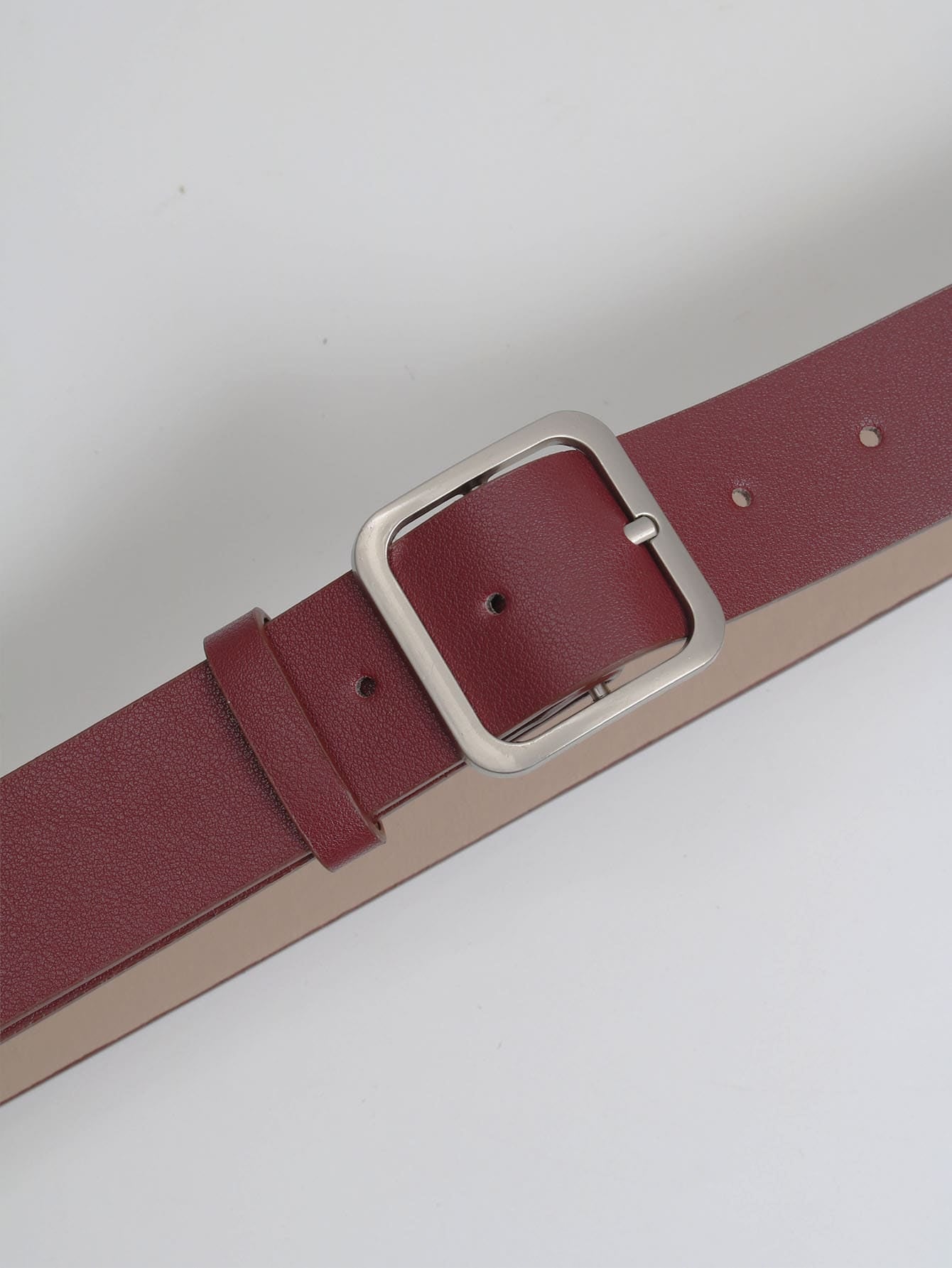 Men Square Buckle Belt Casual