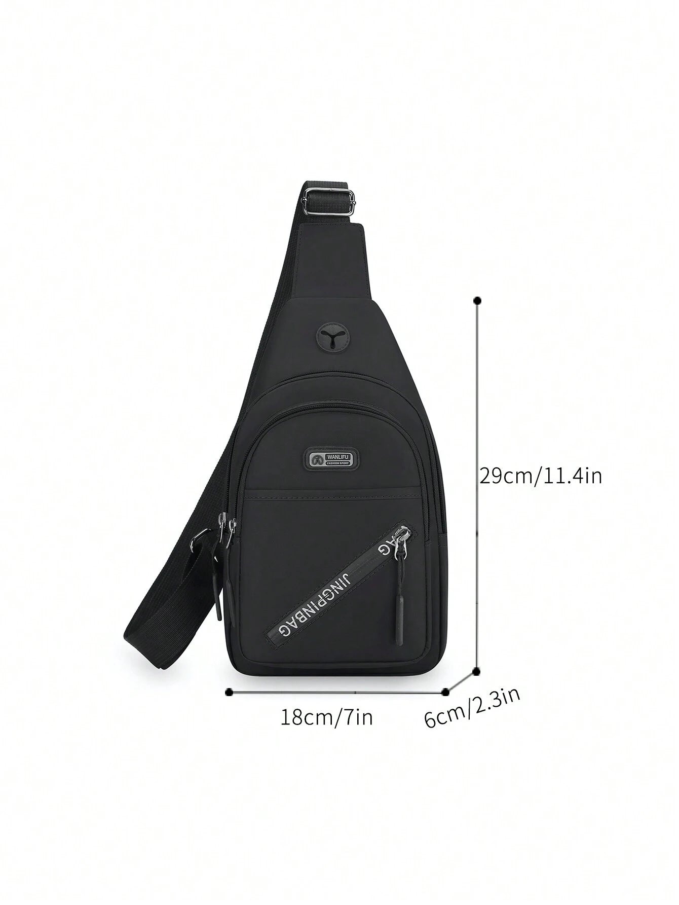 Men'S Casual Sports Crossbody Chest Bag with Double Zippers, Perfect for Daily Use, Shopping, Travel, Carry Cellphone, Keys, and Small Items Freshman for Books Multi-Functional Dorm University Christmas Gift Summer Bag Spring Break Vacation Bag Pack Waist Bag School Supplies Purse Side Bags Belts New Life Items for Students Purse Essentials Graduation Small Bag for Men Body Bag for Men