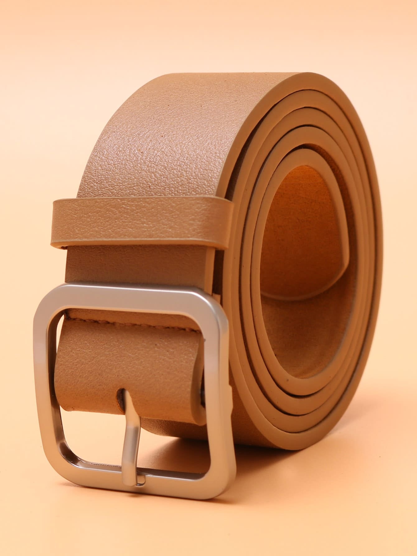 Men Square Buckle Belt Casual
