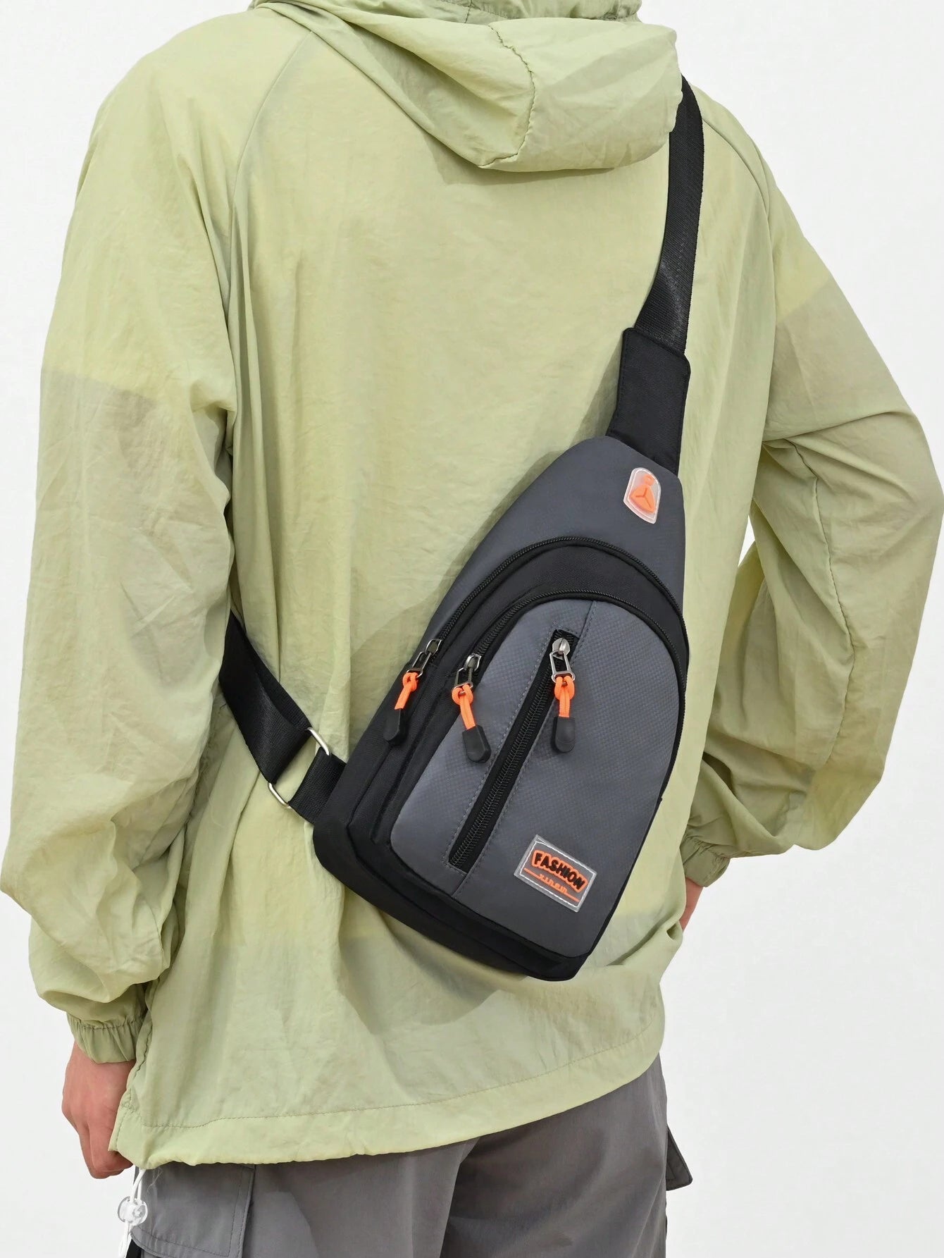 Men'S Casual Sports Crossbody Chest Bag with Double Zippers, Perfect for Daily Use, Shopping, Travel, Carry Cellphone, Keys, and Small Items Freshman for Books Multi-Functional Dorm University Christmas Gift Summer Bag Spring Break Vacation Bag Pack Waist Bag School Supplies Purse Side Bags Belts New Life Items for Students Purse Essentials Graduation Small Bag for Men Body Bag for Men