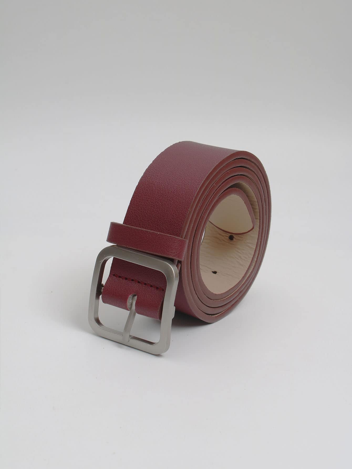 Men Square Buckle Belt Casual