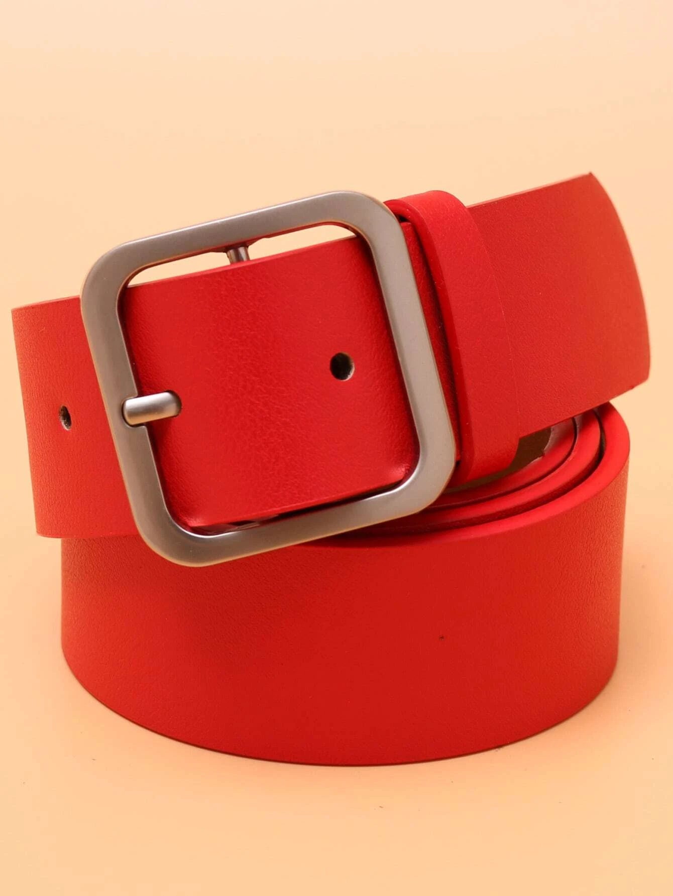 Men Square Buckle Belt Casual