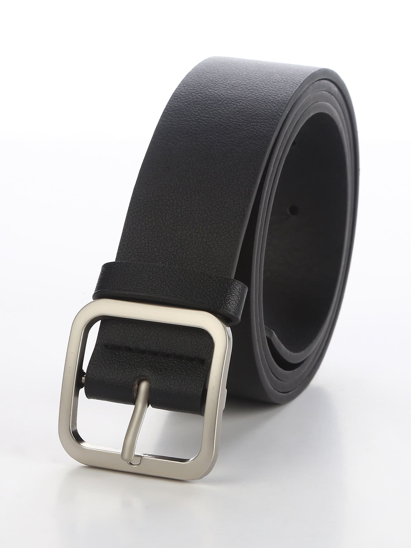 Men Square Buckle Belt Casual