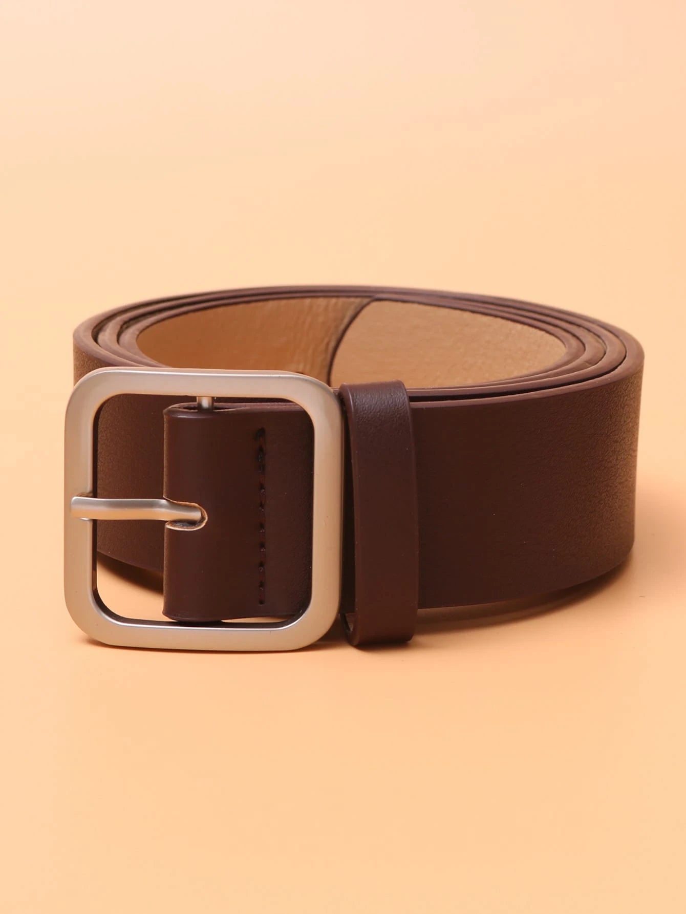 Men Square Buckle Belt Casual