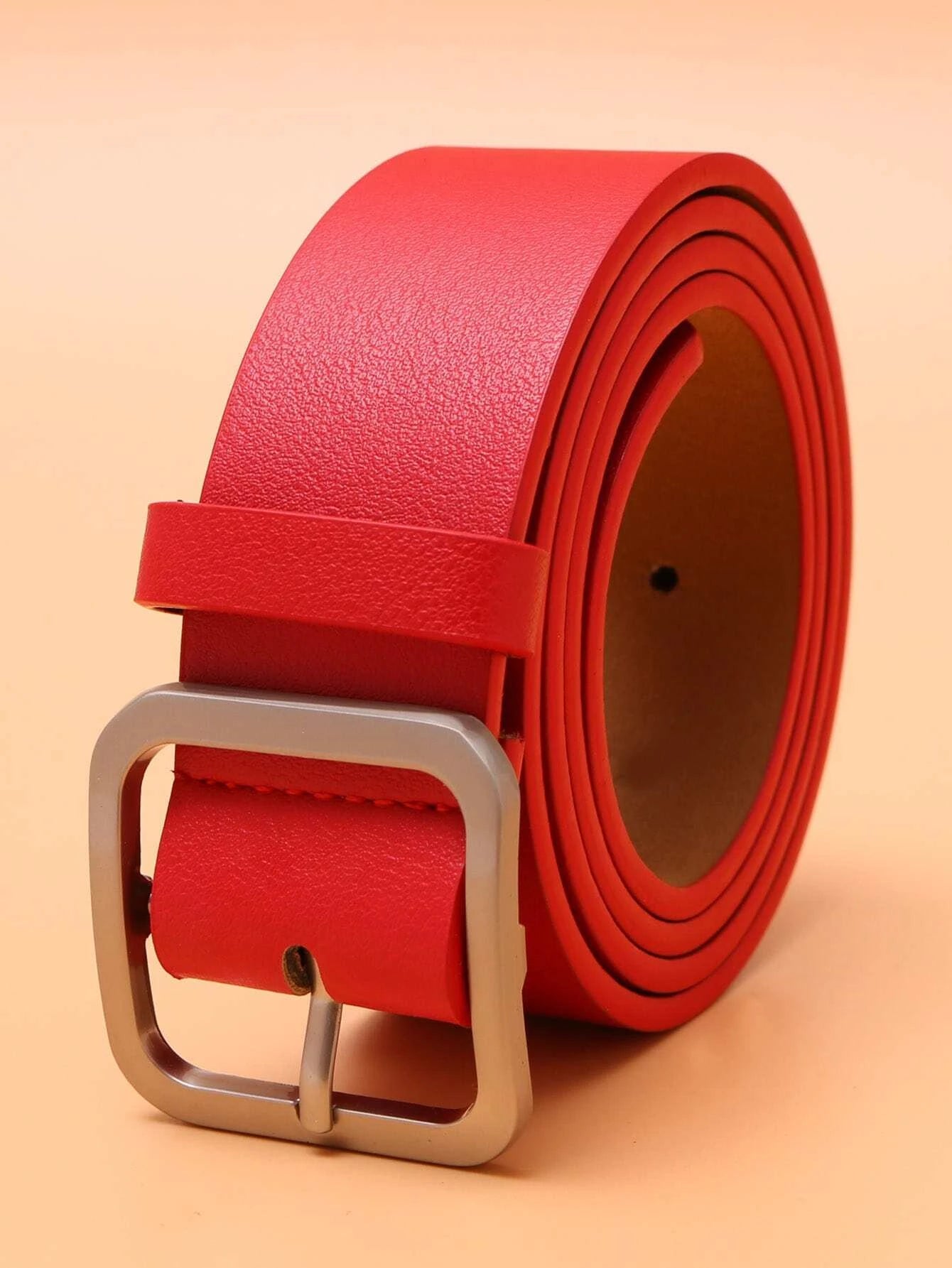 Men Square Buckle Belt Casual