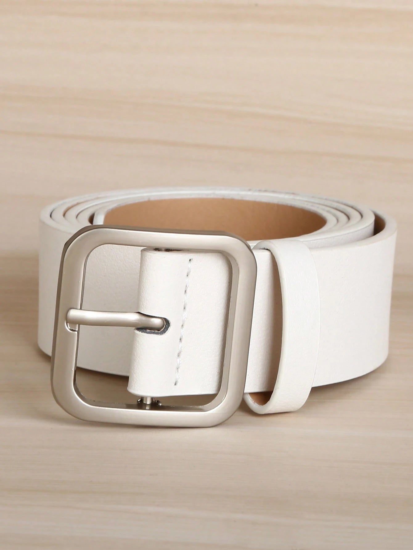 Men Square Buckle Belt Casual