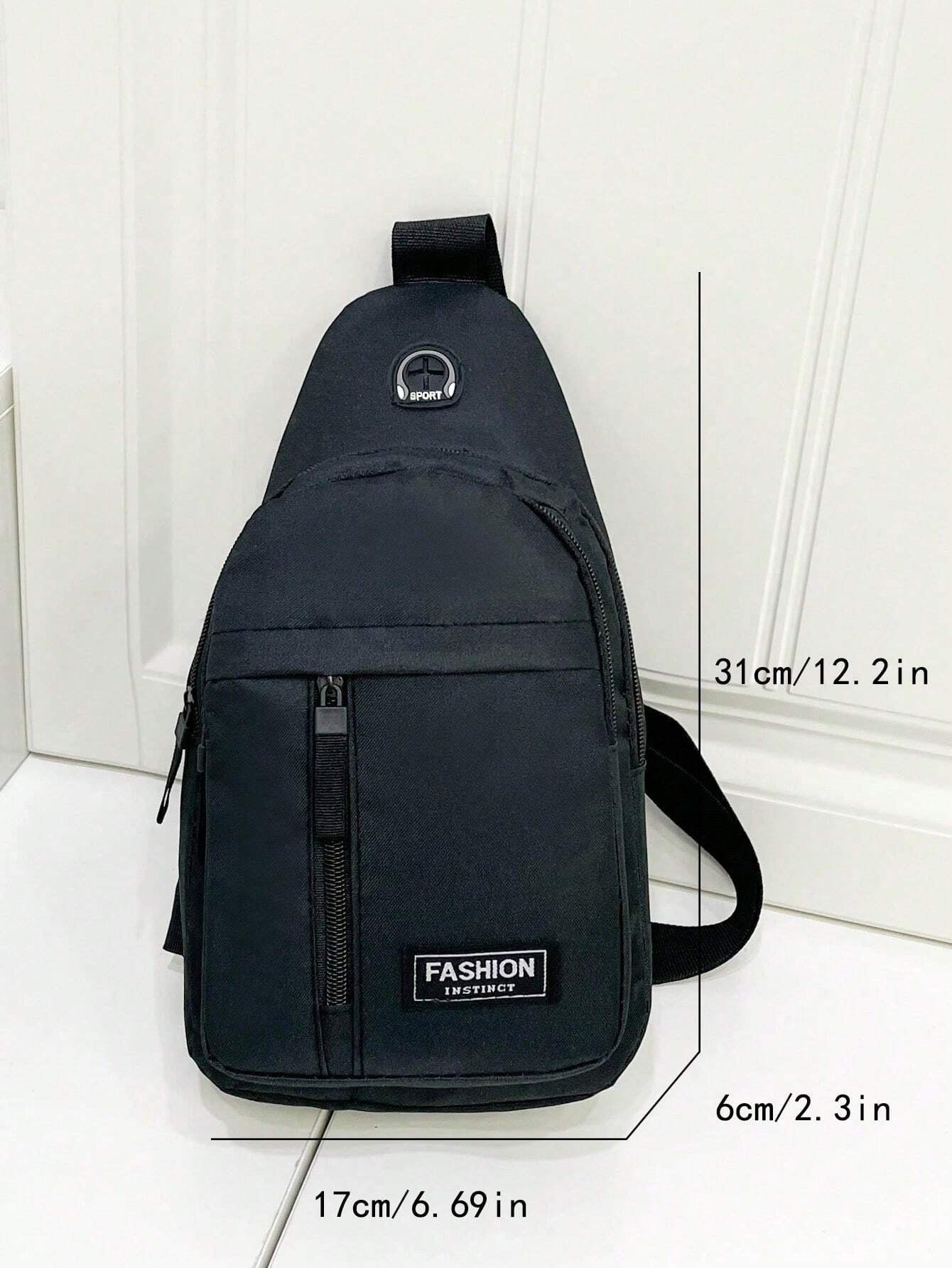 Men'S Casual Sports Crossbody Chest Bag with Double Zippers, Perfect for Daily Use, Shopping, Travel, Carry Cellphone, Keys, and Small Items Freshman for Books Multi-Functional Dorm University Christmas Gift Summer Bag Spring Break Vacation Bag Pack Waist Bag School Supplies Purse Side Bags Belts New Life Items for Students Purse Essentials Graduation Small Bag for Men Body Bag for Men