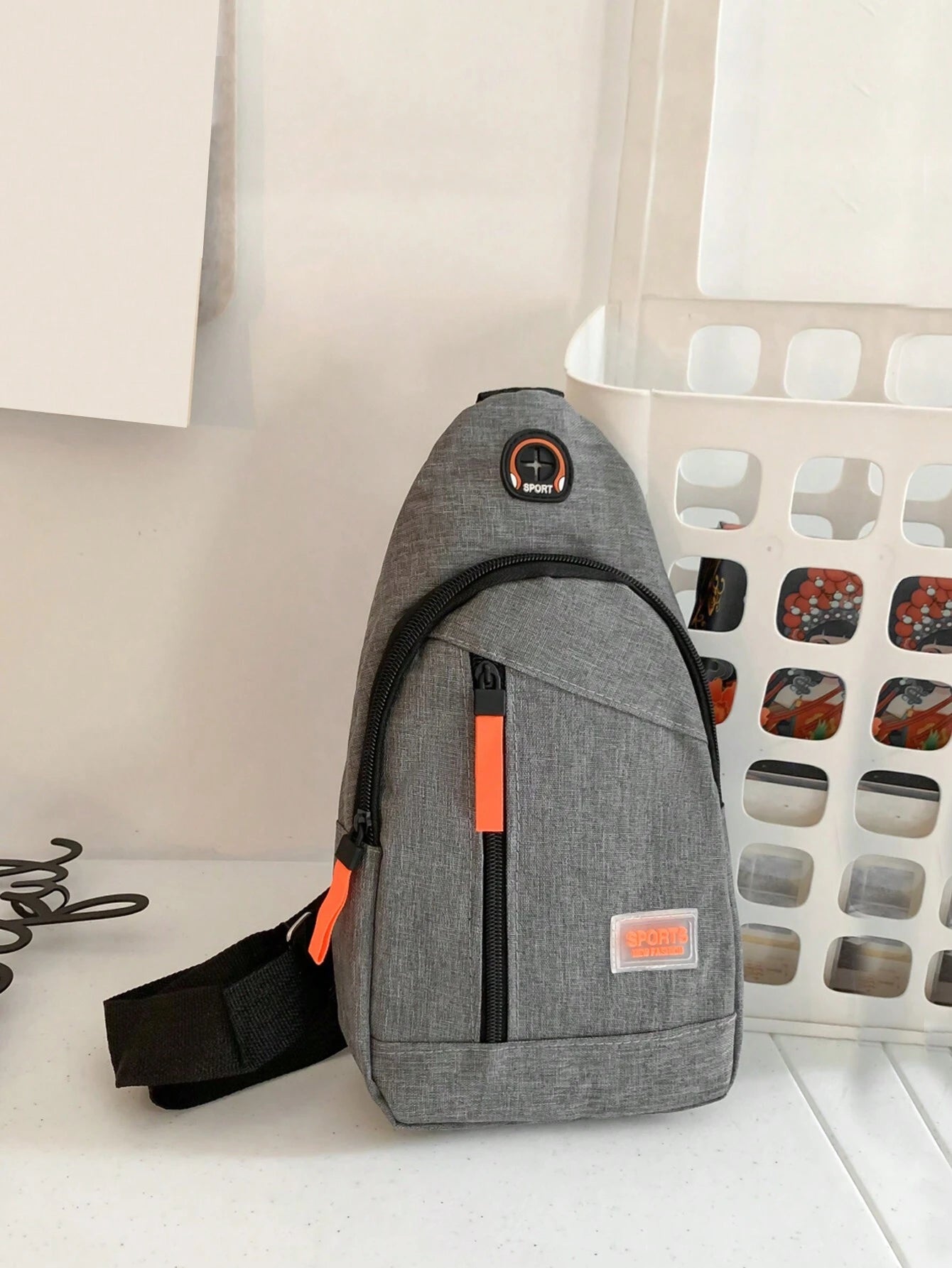 Men'S Casual Sports Crossbody Chest Bag with Double Zippers, Perfect for Daily Use, Shopping, Travel, Carry Cellphone, Keys, and Small Items Freshman for Books Multi-Functional Dorm University Christmas Gift Summer Bag Spring Break Vacation Bag Pack Waist Bag School Supplies Purse Side Bags Belts New Life Items for Students Purse Essentials Graduation Small Bag for Men Body Bag for Men