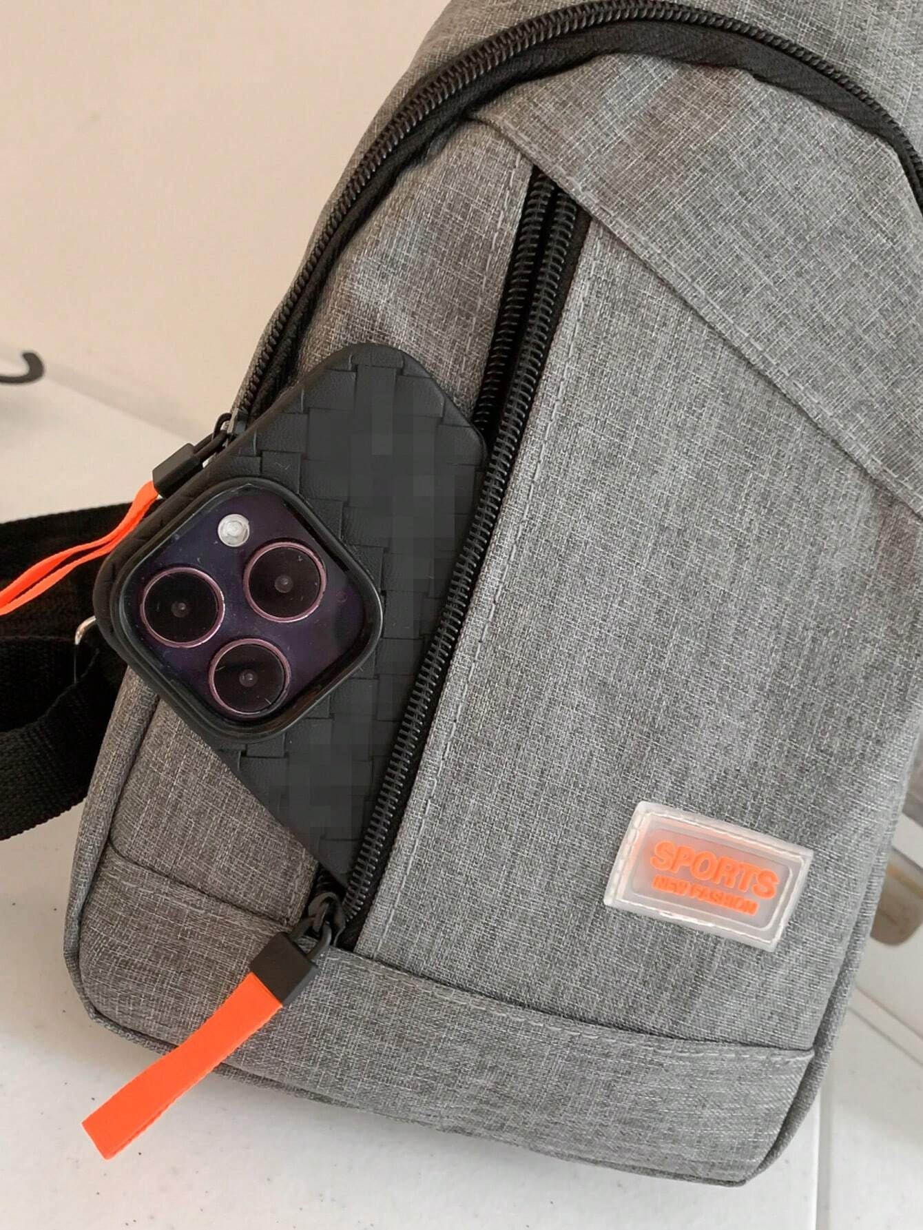 Men'S Casual Sports Crossbody Chest Bag with Double Zippers, Perfect for Daily Use, Shopping, Travel, Carry Cellphone, Keys, and Small Items Freshman for Books Multi-Functional Dorm University Christmas Gift Summer Bag Spring Break Vacation Bag Pack Waist Bag School Supplies Purse Side Bags Belts New Life Items for Students Purse Essentials Graduation Small Bag for Men Body Bag for Men