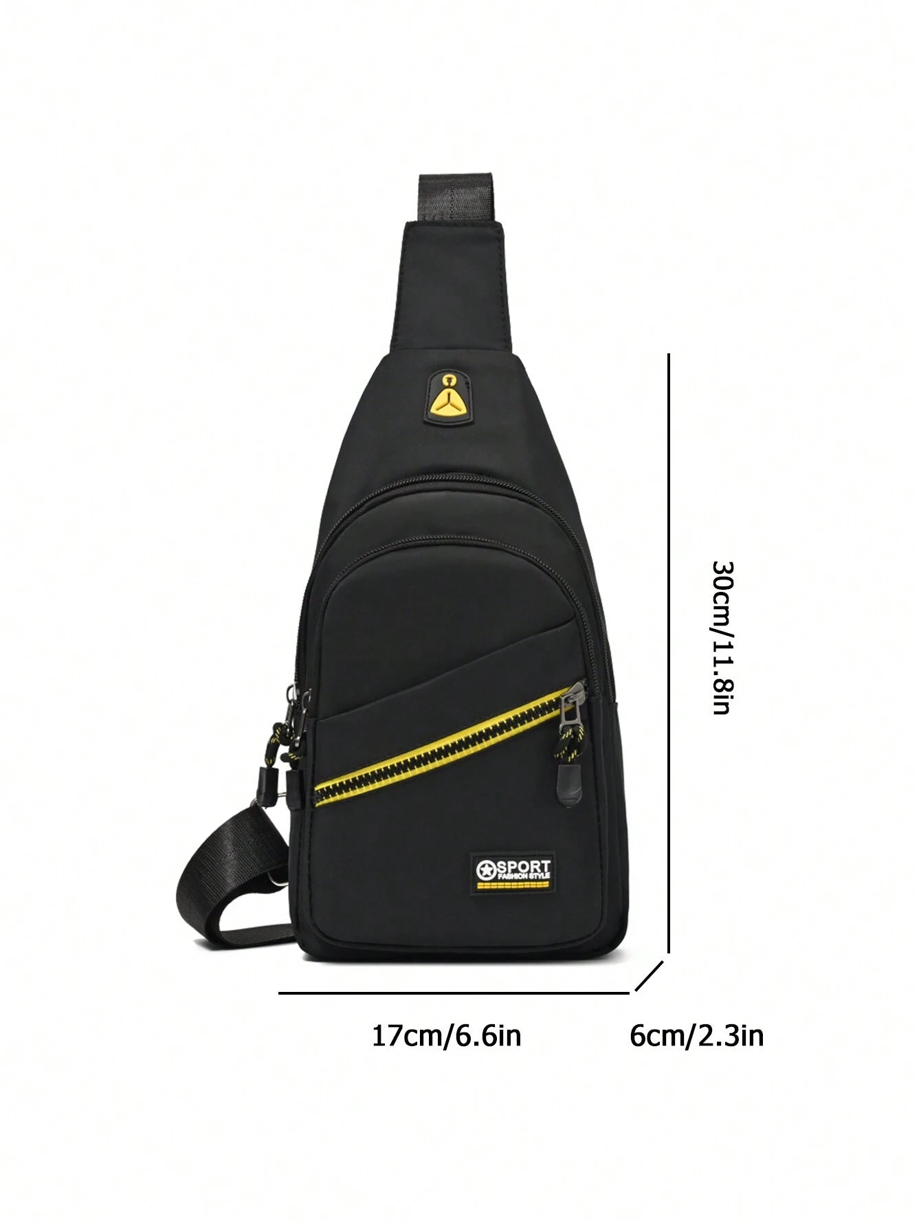 Men'S Casual Sports Crossbody Chest Bag with Double Zippers, Perfect for Daily Use, Shopping, Travel, Carry Cellphone, Keys, and Small Items Freshman for Books Multi-Functional Dorm University Christmas Gift Summer Bag Spring Break Vacation Bag Pack Waist Bag School Supplies Purse Side Bags Belts New Life Items for Students Purse Essentials Graduation Small Bag for Men Body Bag for Men