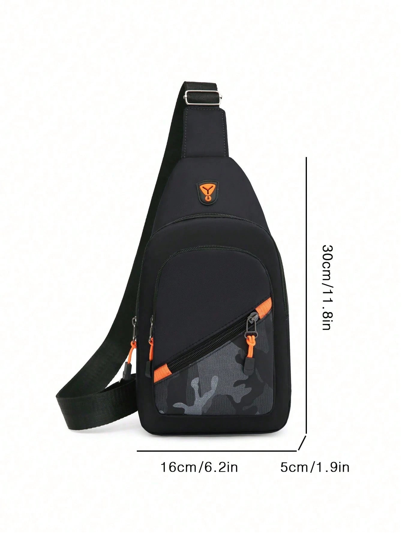 Men'S Casual Sports Crossbody Chest Bag with Double Zippers, Perfect for Daily Use, Shopping, Travel, Carry Cellphone, Keys, and Small Items Freshman for Books Multi-Functional Dorm University Christmas Gift Summer Bag Spring Break Vacation Bag Pack Waist Bag School Supplies Purse Side Bags Belts New Life Items for Students Purse Essentials Graduation Small Bag for Men Body Bag for Men