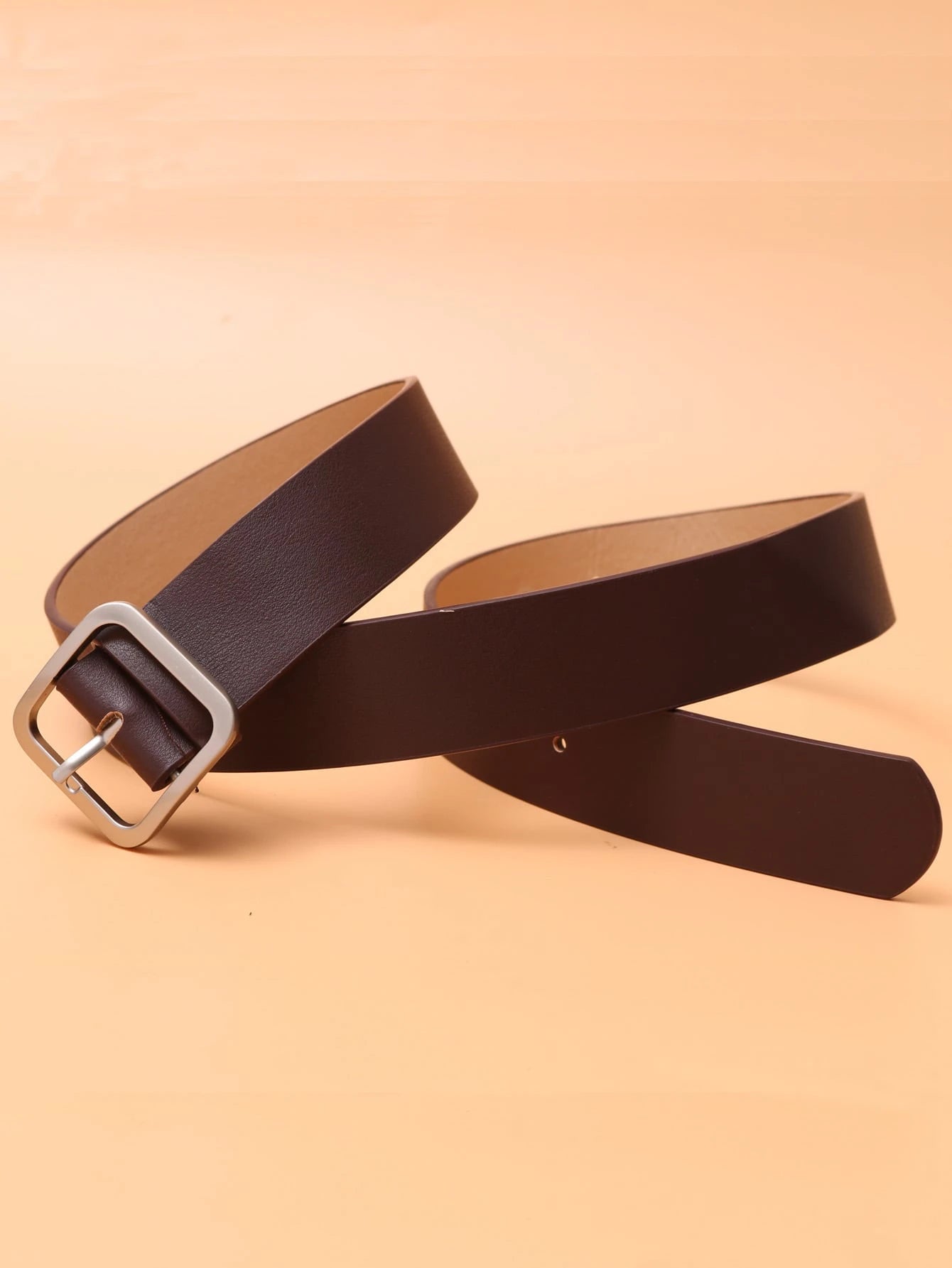 Men Square Buckle Belt Casual
