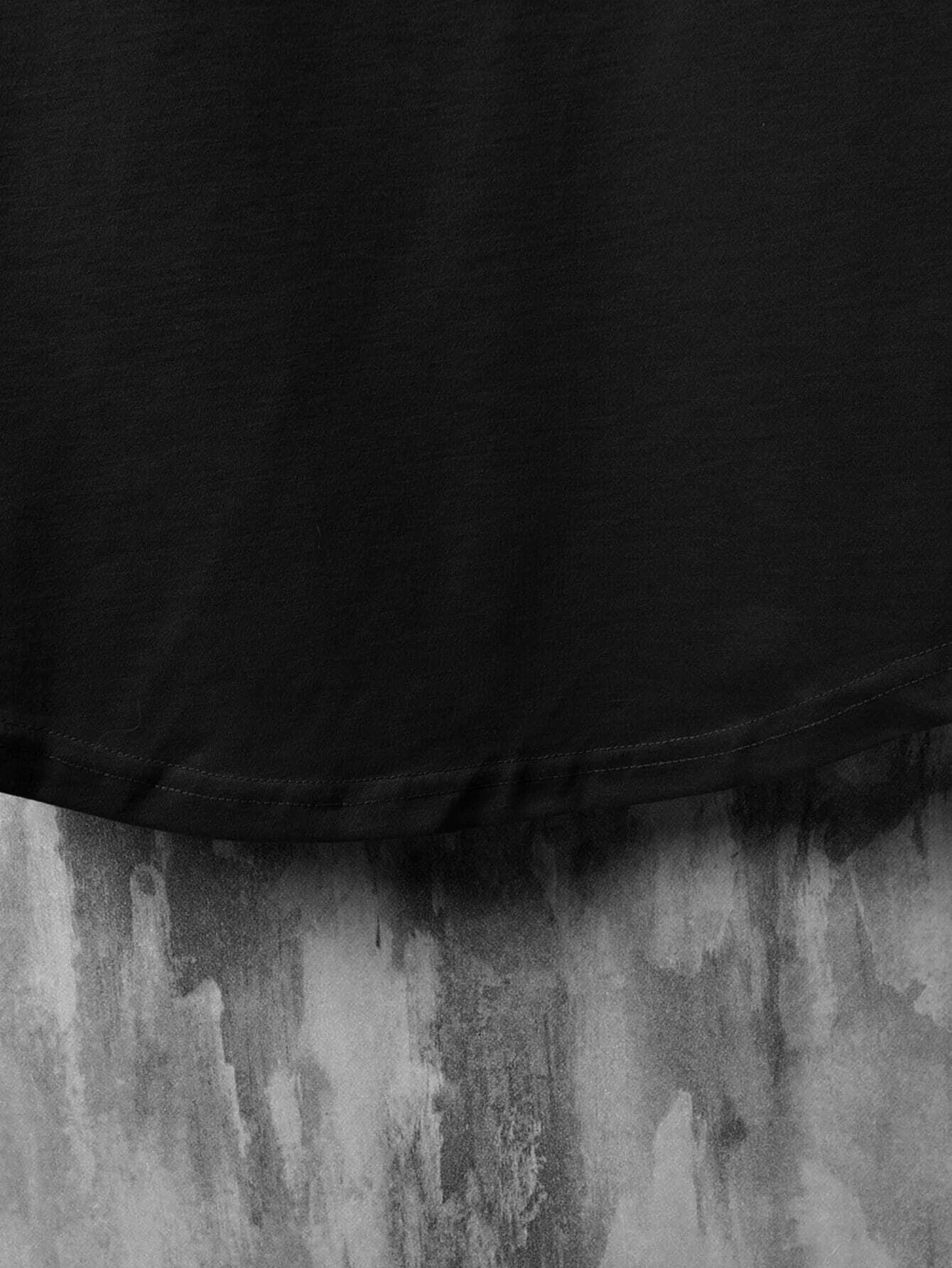 Manfinity Homme Men Japanese Letter & Graphic Tee